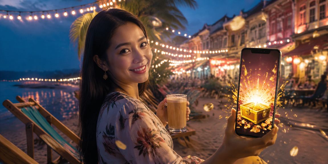 Pengguna Melaka menggunakan telefon untuk mendaftar akaun kasino dalam talian 1070